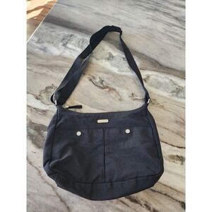 Baggallini Black Nylon Crossbody Bag Adjustable Strap Travel Messenger‎ Purse